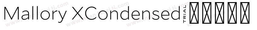 Mallory XCondensed字体转换